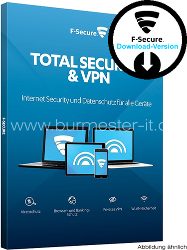 F-SECURE Total Security und VPN 2022 | D/F/I/E | PC/Mac/Android | ESD